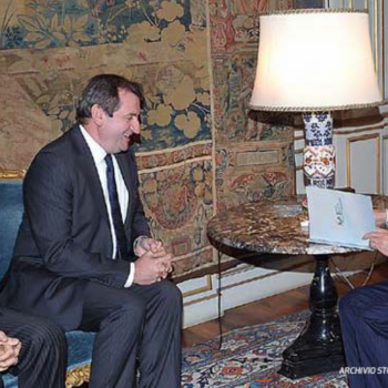 Pierluigi Stefanini e Carlo Salvatori dal Presidente Napolitano