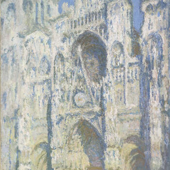 La cathédrale de Rouen. Le portail et la tour Saint-Romain, plein soleil (en 1893) - olio su tela; 107x73,5 cm; inv. RF 2002 - Paris, Musée d’Orsay - © RMN-Grand Palais (musée d’Orsay) /Patrice Schmidt