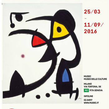 Locandina Mostra Joan Miró. La forza della materia