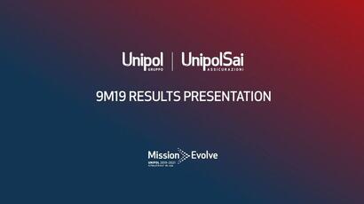 9M19 consolidated results video presentation - Unipol e UnipolSai 