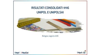 Video webcast consolidated results as at 30 June 2016